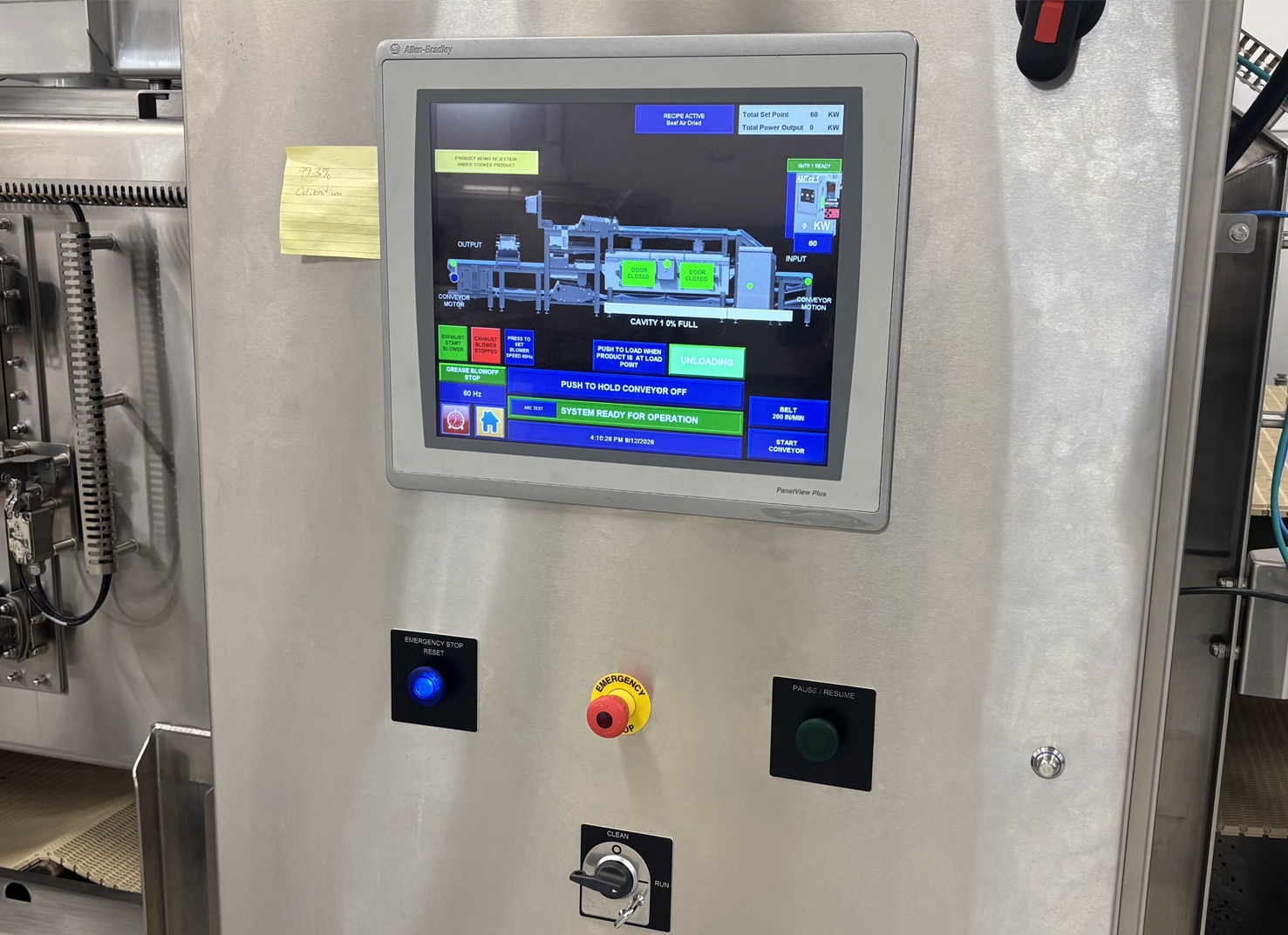 Industrial microwave processing application
