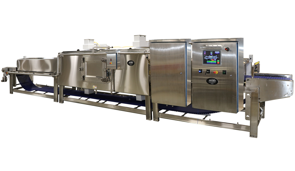 AMTek microwave tempering equipment for food processing